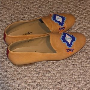 Del Toro Women’s Leather Slip On Loafers 10